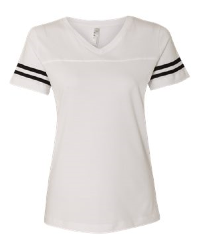 Picture of LAT Women's Football V-Neck Fine Jersey Tee