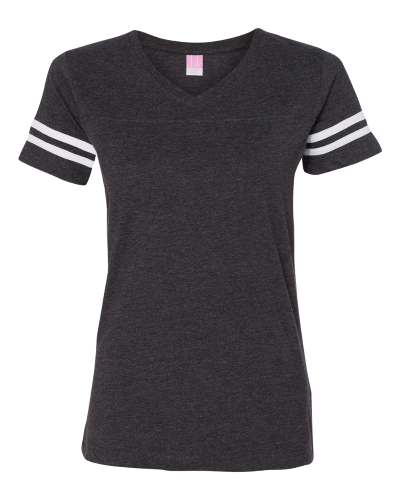 Picture of LAT Women's Football V-Neck Fine Jersey Tee