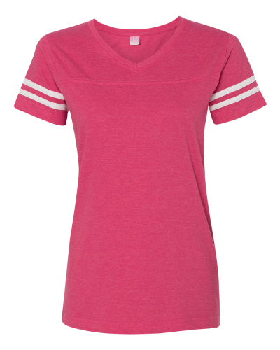 Picture of LAT Women's Football V-Neck Fine Jersey Tee