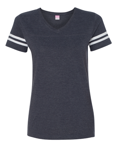 Picture of LAT Women's Football V-Neck Fine Jersey Tee
