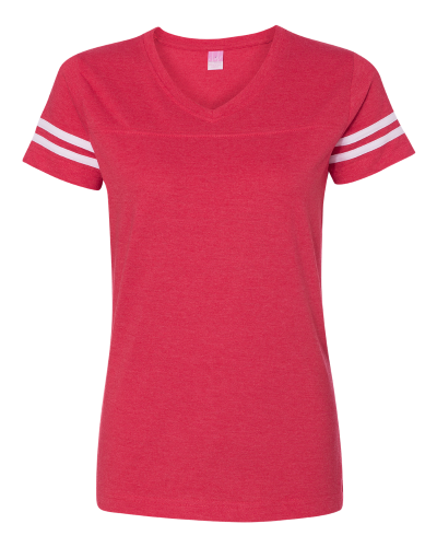 Picture of LAT Women's Football V-Neck Fine Jersey Tee