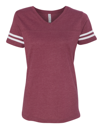 Picture of LAT Women's Football V-Neck Fine Jersey Tee