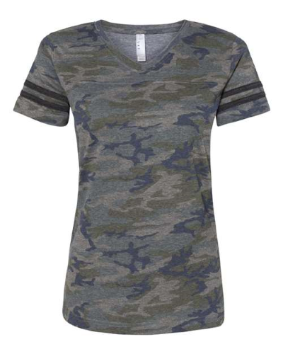 Picture of LAT Women's Football V-Neck Fine Jersey Tee