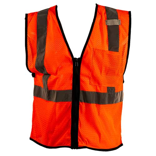 Picture of Kishigo Class 2 Economy Single Pocket Zipper Mesh Vest