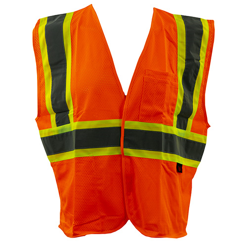 Picture of GSS Safety Class 2 Two Tone Mesh Hook and Loop Safety Vest