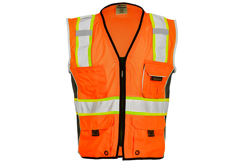 Picture of Kishigo Class 2 Black Series Heavy Duty Vest