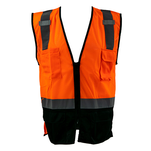 Picture of Kishigo Class 2 Black Bottom Mesh Vest