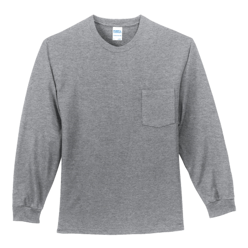 Picture of Port & Company Tall Long Sleeve Essential Pocket T-Shirt