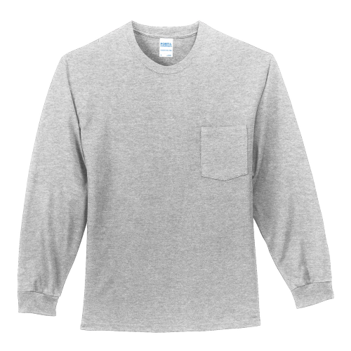 Picture of Port & Company Tall Long Sleeve Essential Pocket T-Shirt