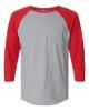 Picture of LAT Baseball Fine Jersey 3/4 Sleeve Tee