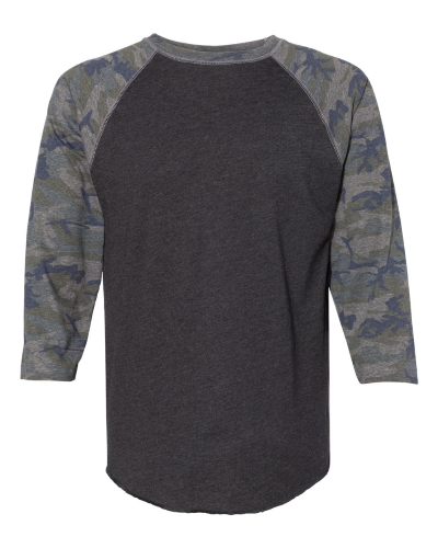 Picture of LAT Baseball Fine Jersey 3/4 Sleeve Tee