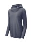 Picture of Sport-Tek Ladies PosiCharge Tri-Blend Wicking Long Sleeve Hoodie Shirt