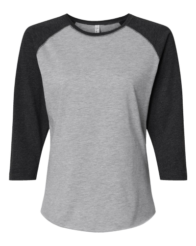 Picture of LAT Women's Baseball Fine Jersey 3/4 Sleeve Tee