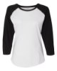 Picture of LAT Women's Baseball Fine Jersey 3/4 Sleeve Tee
