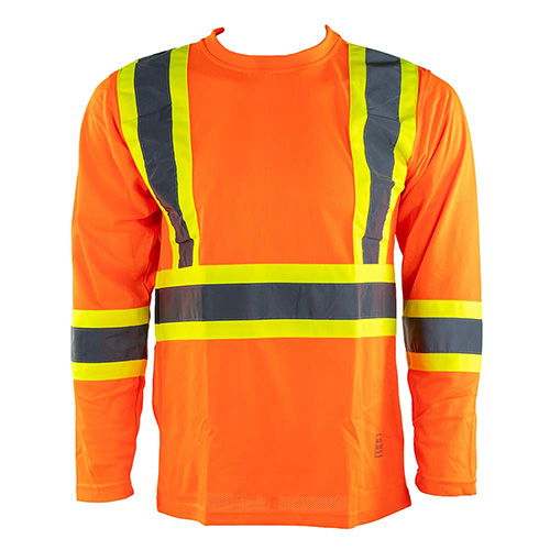 Picture of Tough Duck Safety Long Sleeve Mesh Safety T-Shirt