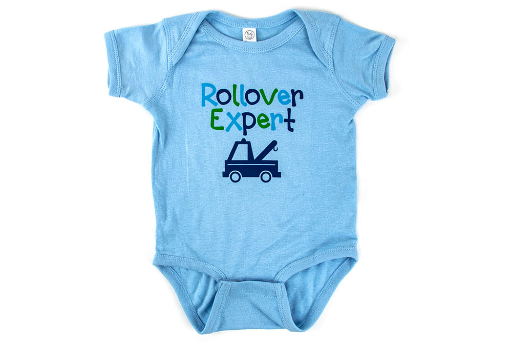 Picture of Zip's Rollover Expert Onesie