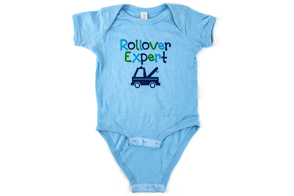 Picture of Zip's Rollover Expert Onesie