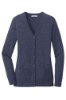 Picture of Port Authority Ladies Marled Cardigan Sweater