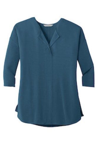 Picture of Port Authority Ladies Concept 3/4-Sleeve Soft Split Neck Top