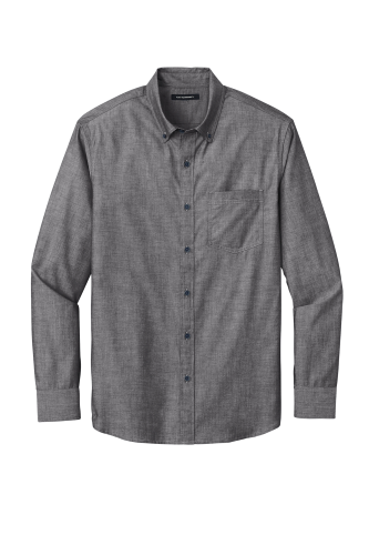 Picture of Port Authority Long Sleeve Chambray Easy Care Shirt