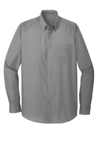 Picture of Port Authority Long Sleeve Carefree Poplin Shirt