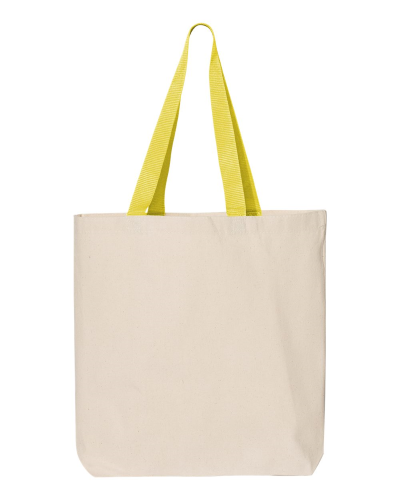 Picture of Q-Tees 11L Canvas Tote with Contrast-Color Handles