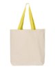 Picture of Q-Tees 11L Canvas Tote with Contrast-Color Handles