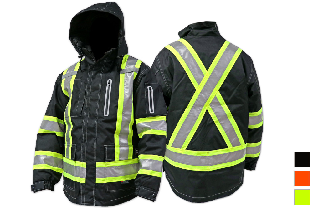 Picture of Tough Duck Safety Waterproof/Breathable 4-In-1 Ripstop Jacket