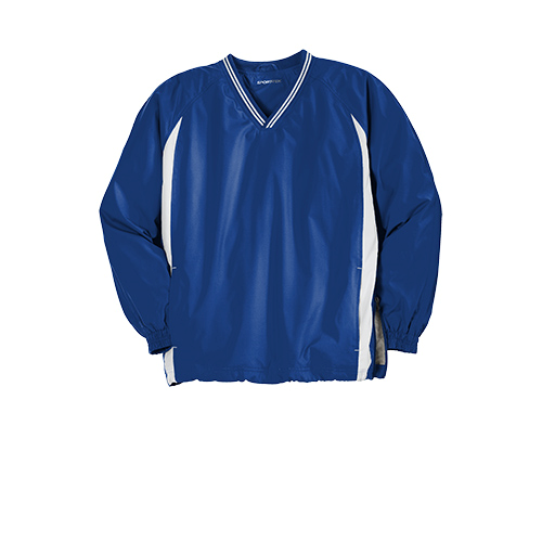 Picture of Sport-Tek Tipped V-Neck Raglan Wind Shirt