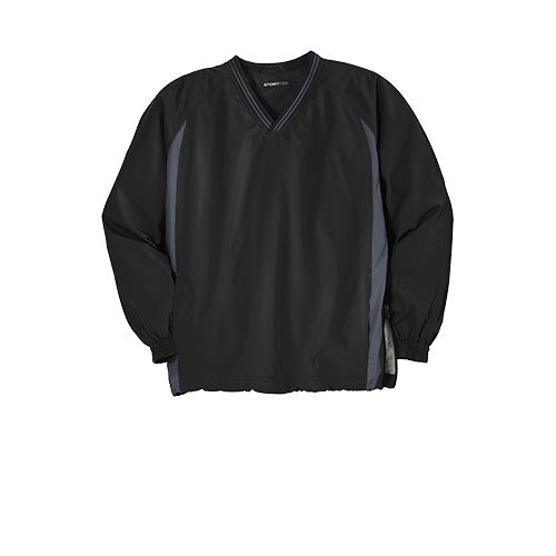 Picture of Sport-Tek Tipped V-Neck Raglan Wind Shirt