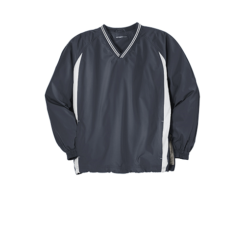 Picture of Sport-Tek Tipped V-Neck Raglan Wind Shirt