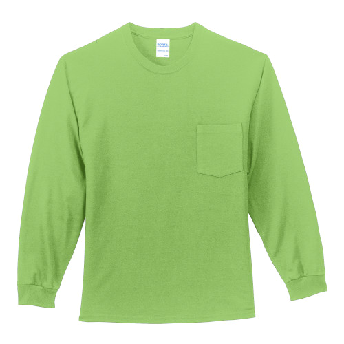 Picture of Port & Company Long Sleeve Essential Pocket Tee