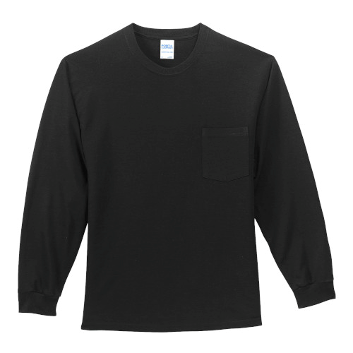 Picture of Port & Company Long Sleeve Essential Pocket Tee