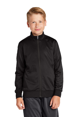 Picture of Sport-Tek Youth Tricot Sleeve Stripe Track Jacket