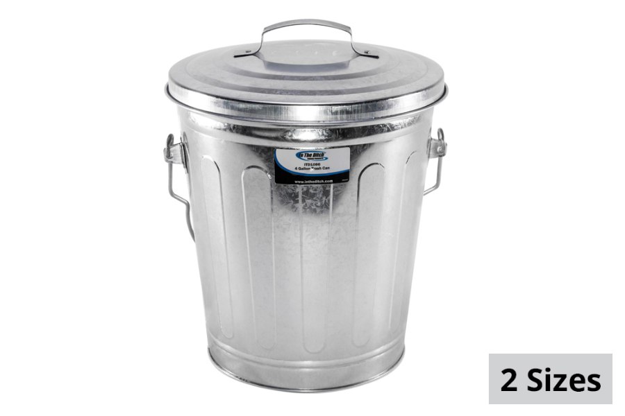 13-Gallon Copper Galvanized Steel Round Trash Can with Lid 13-Gallon Copper Galvanized Steel Round Trash Can with Lid