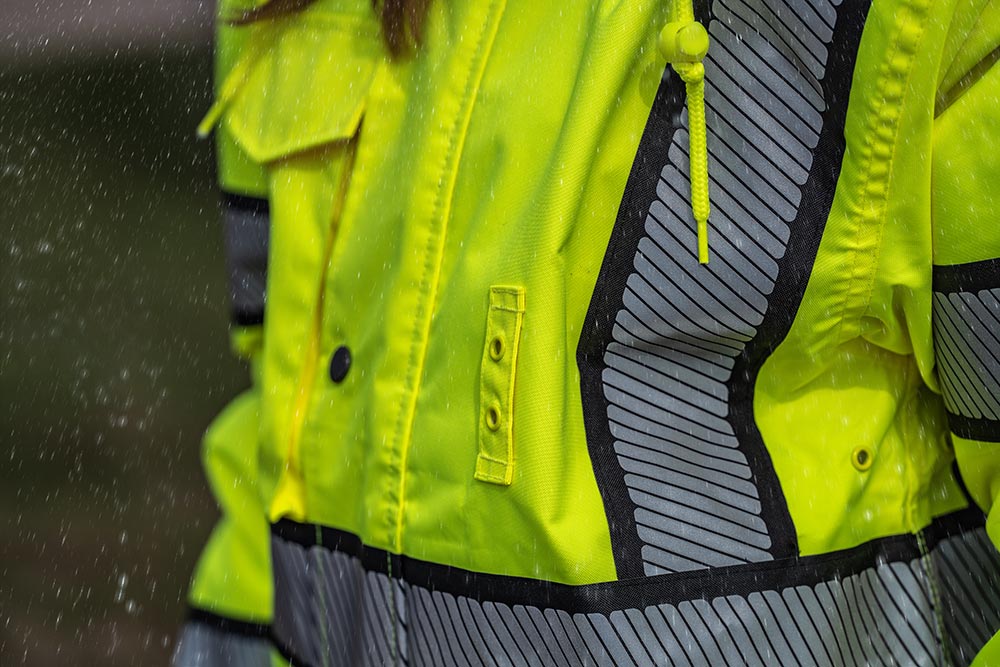 Picture of Portwest Hi-Vis Reversible 48" Rain Coat