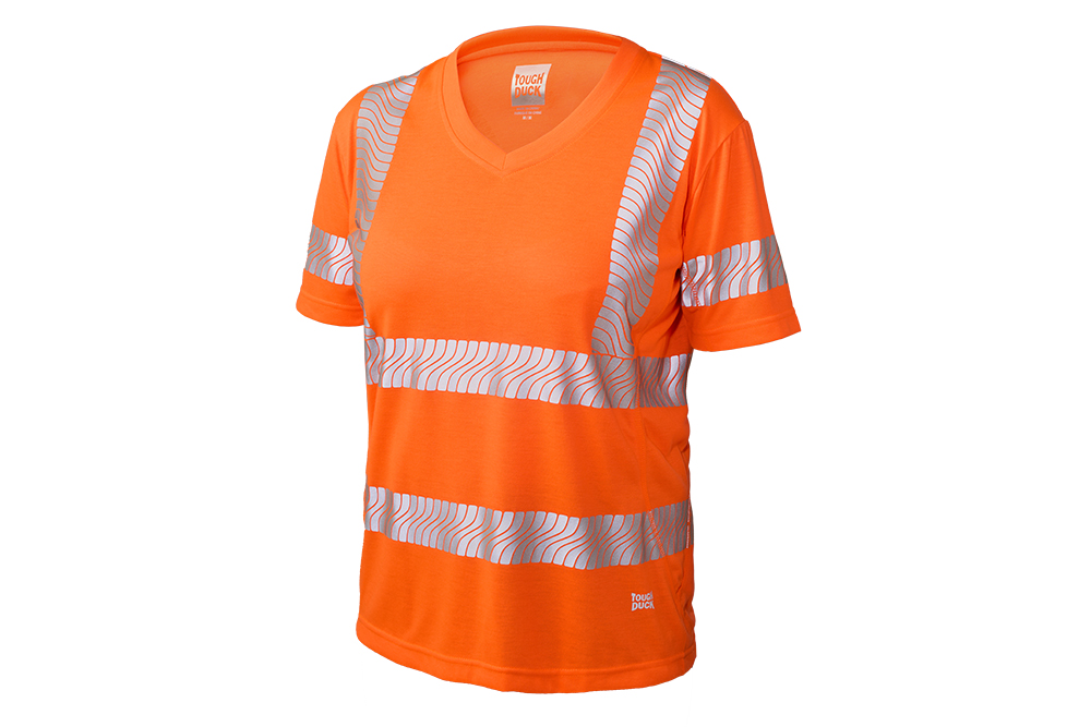 Picture of Tough Duck Ladies V-Neck Poly Jersey T-Shirt
