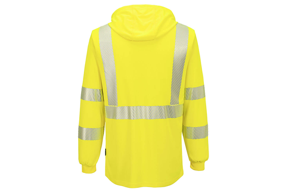 Picture of Portwest Hi-Vis Lightweight Long Sleeve Hooded T-Shirt