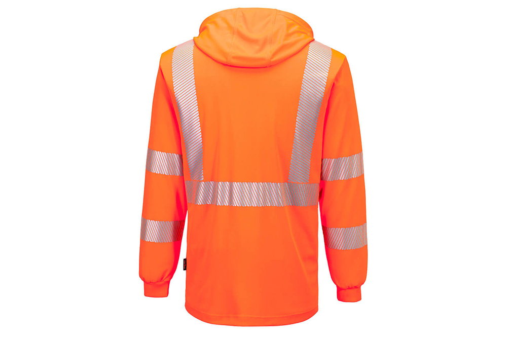 Picture of Portwest Hi-Vis Lightweight Long Sleeve Hooded T-Shirt