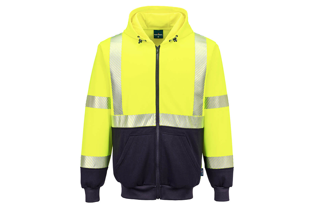 Picture of Portwest Segmented Tape Zip-Up Hoodie