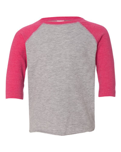Picture of Rabbit Skins Toddler Baseball Jersey 3/4 Sleeve Tee