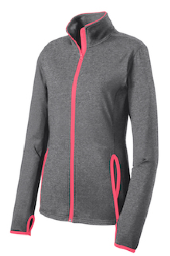 Picture of Sport-Tek Ladies Sport-Wick Stretch Contrast Full-Zip Jacket