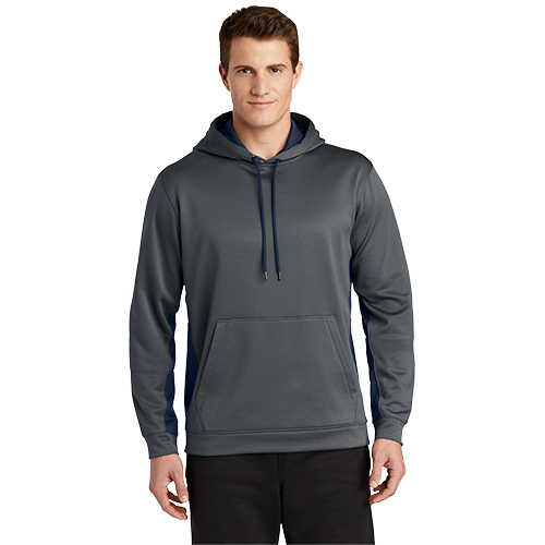 Picture of Sport-Tek Sport-Wick Fleece Colorblock Hooded Pullover