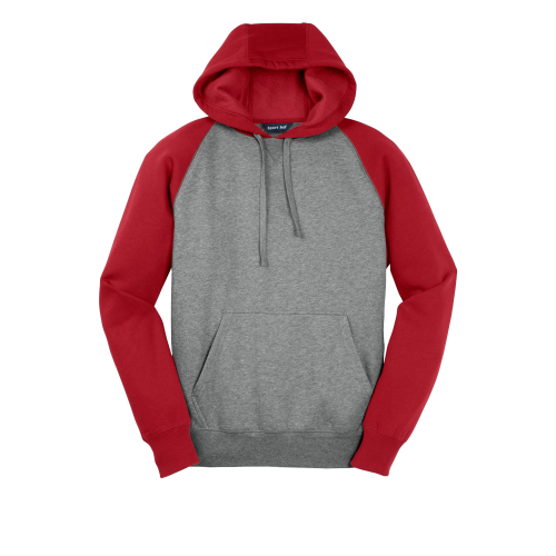 Picture of Sport-Tek Raglan Colorblock Pullover Hooded Sweatshirt