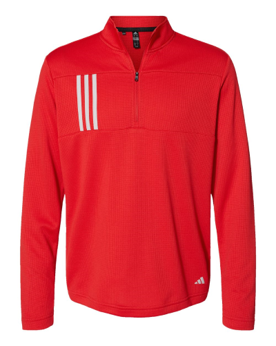 Picture of Adidas 3-Stripes Double Knit Quarter-Zip Pullover