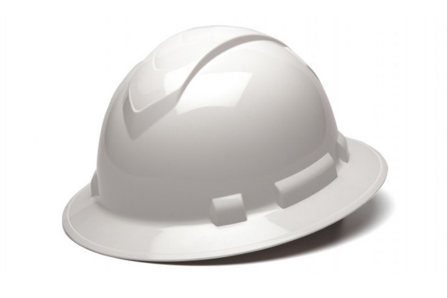 Pyramex Ridgeline HP541 Full Brim Hard Hats - With 4 Point R