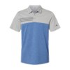 Picture of Adidas Heathered Colorblocked 3-Stripes Polo