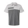 Picture of Adidas Heathered Colorblocked 3-Stripes Polo