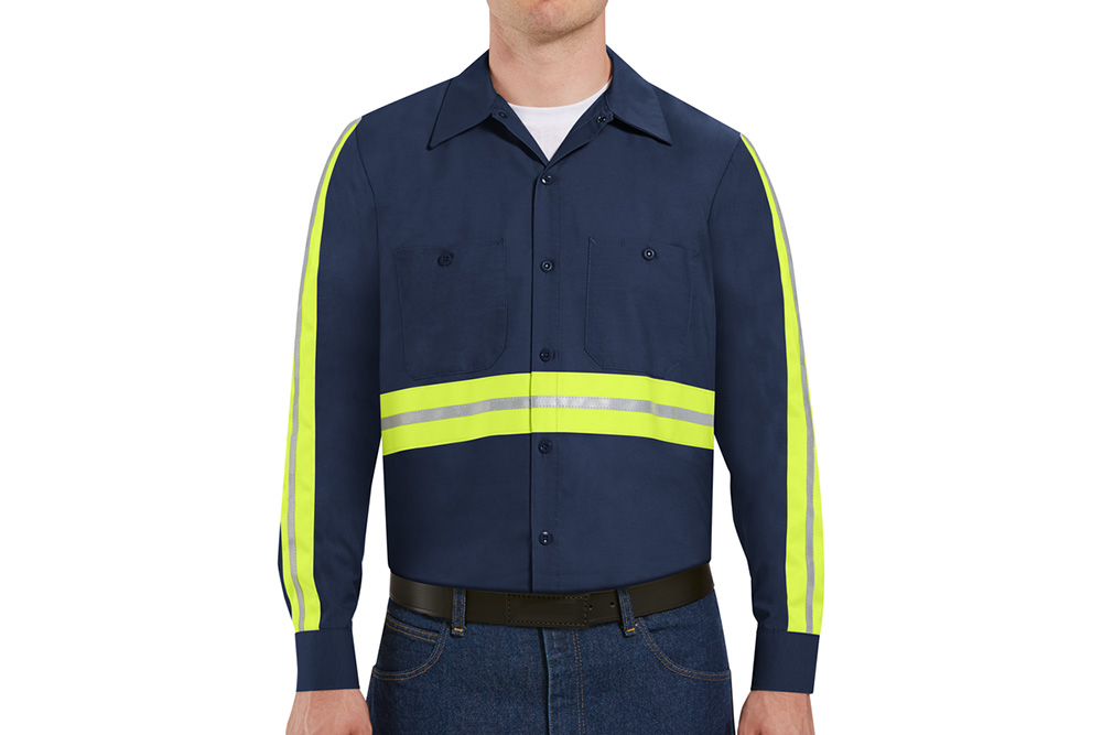 Picture of Red Kap Industrial Enhanced Visibility Long Sleeve Work Shirt