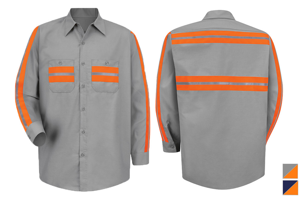 Picture of Red Kap Enhanced Visibility Long Sleeve Work Shirt